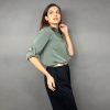 Košile Selin – barva khaki, pohled 2