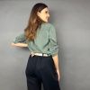 Košile Selin – barva khaki, pohled 3