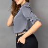 Košile Selin – barva šedá, pohled 2