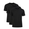 3pack panske tricko classic cerna