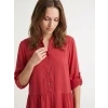 kosilove saty spirit cervena detail vystrihu