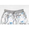 Dámské krásné kraťasy s modrými růžemi detail