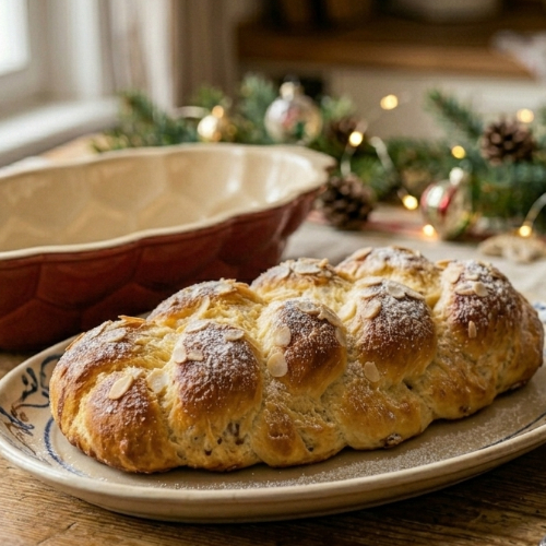 Recept na tvarohovou vánočku do formy