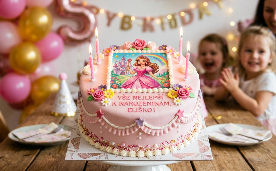 Dětský dort s jedlým papírem