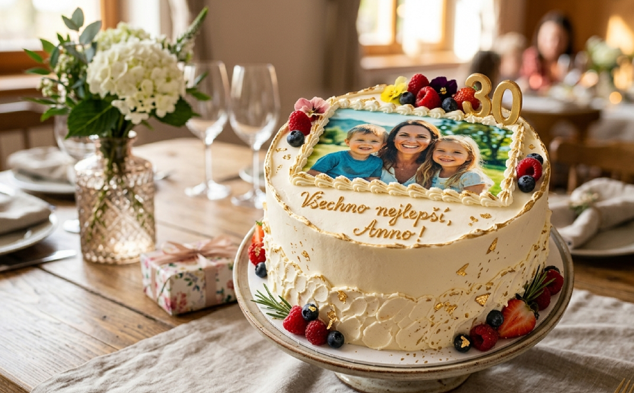 Dort s jedlým papírem s vlastním potiskem