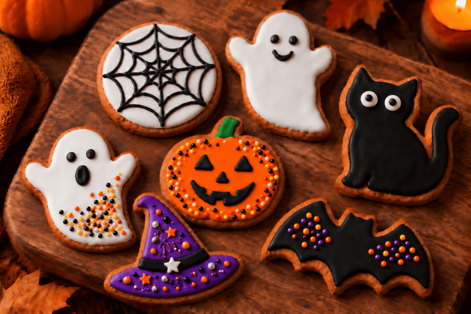 Halloweenské zdobení perníčků