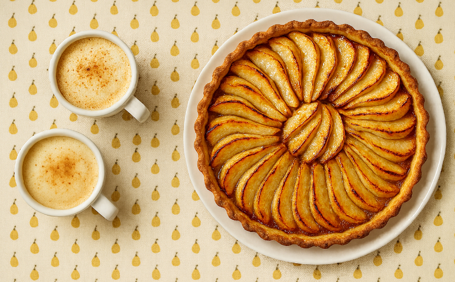 Hruškový koláč do kulaté formy