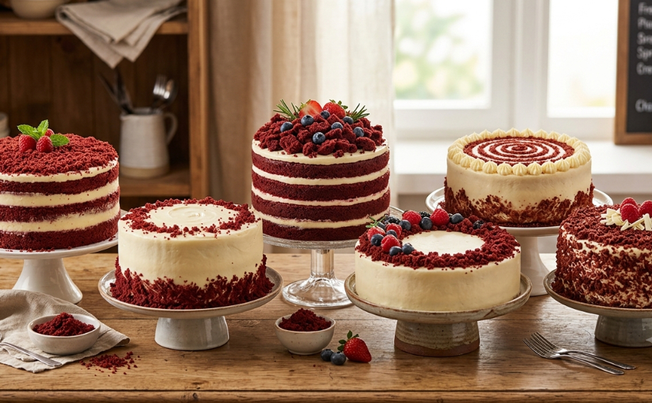 Tipy na zdobení red velvet dortu