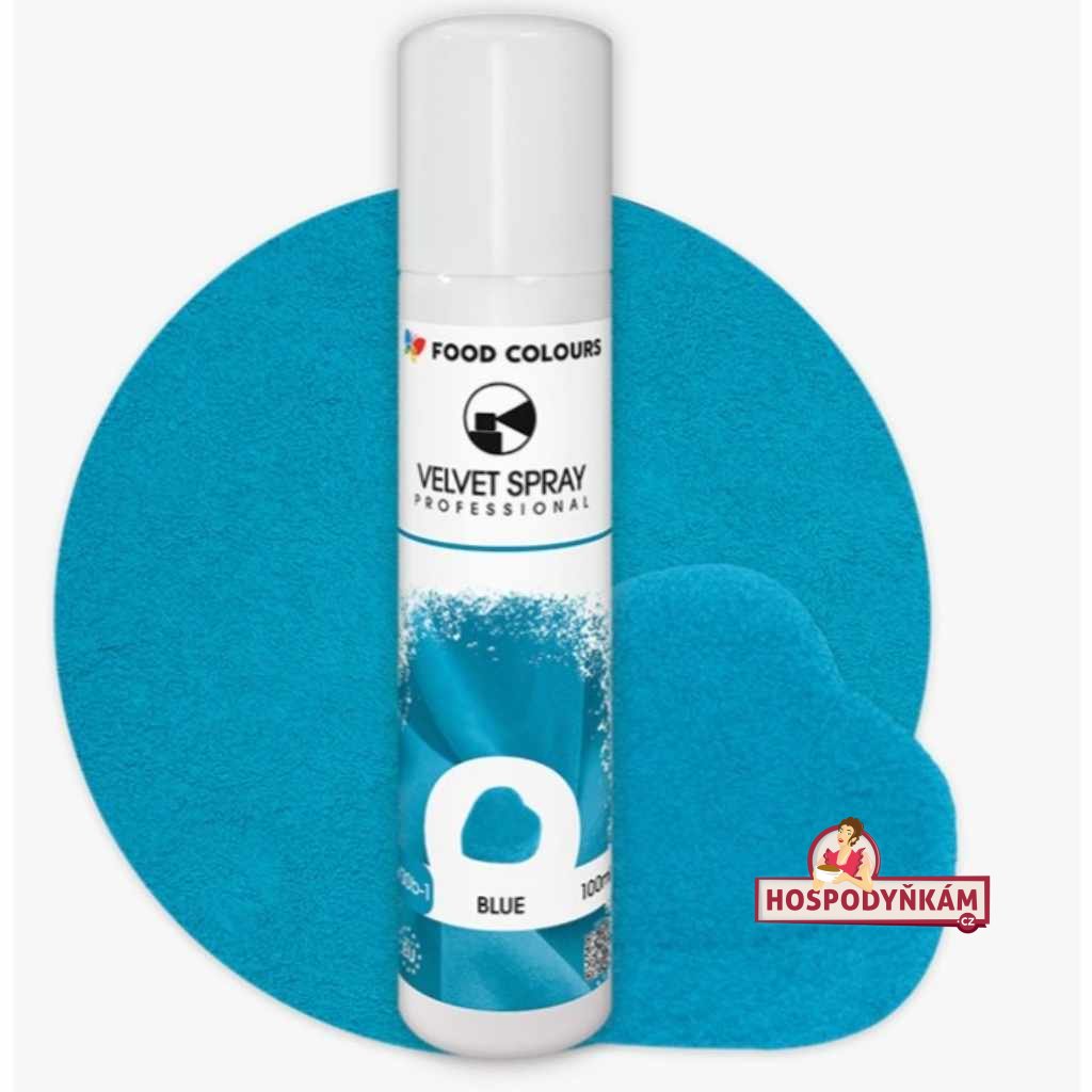 Food Colours Sametový sprej Blue 100ml