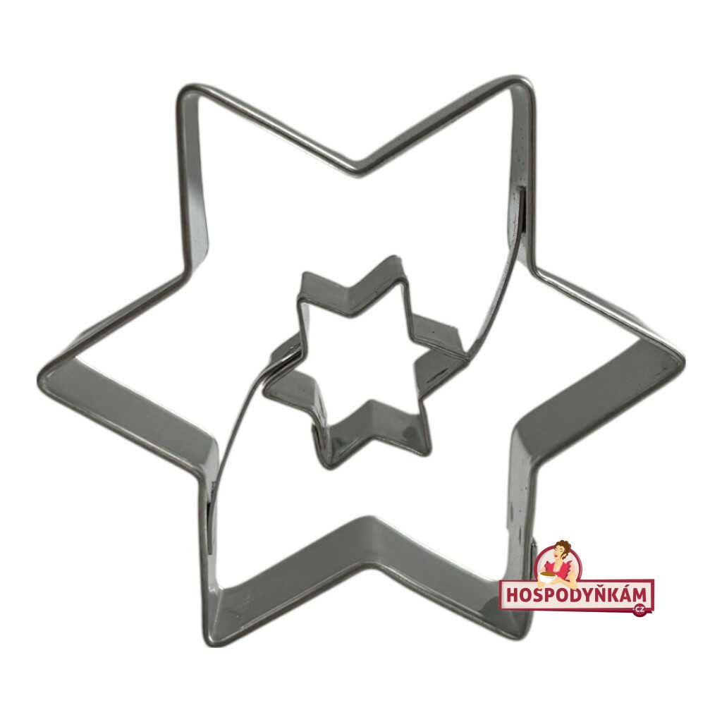 Vykrajovátko hvězda + hvězdička 1