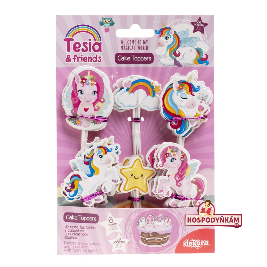 deKora Zapichovací dekorace Jednorožci