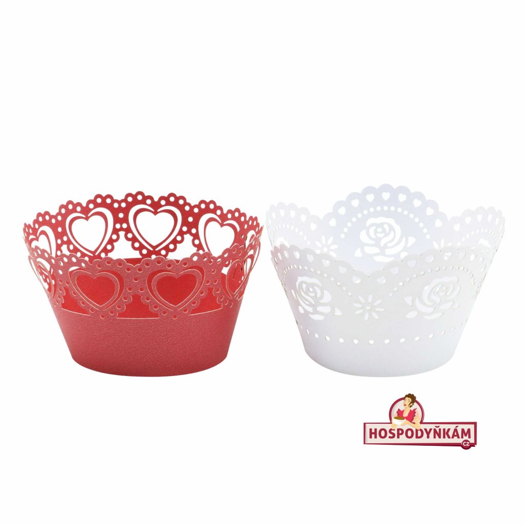 PME Ozdobný obal na cupcake Vintage Lace 12ks