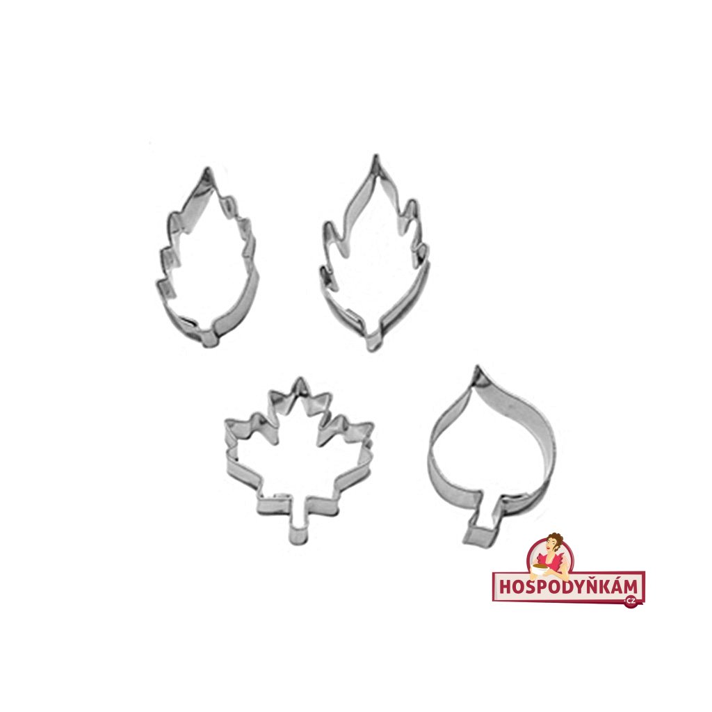 Sada vykrajovátek lístečky