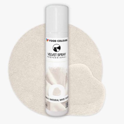 Food Colours Sametový sprej Natural White 100ml