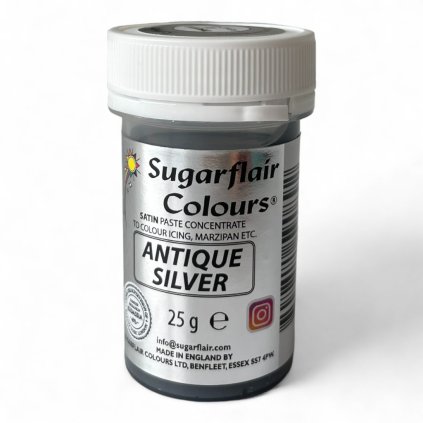 Gelová barva Sugarflair Antique Silver