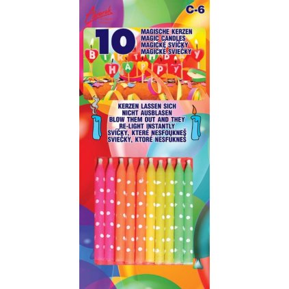 Nesfouknutelné svíčky 10ks