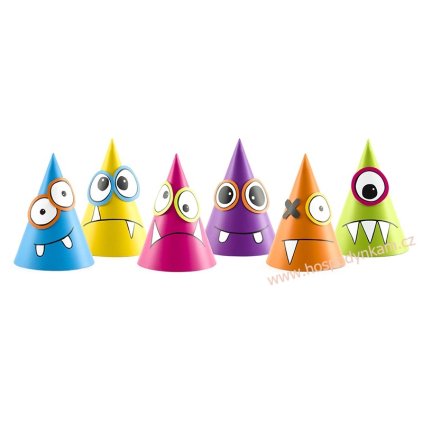Papírové čepičky Monsters