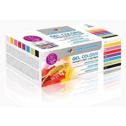 Sada 8 gelových barev Food Colours