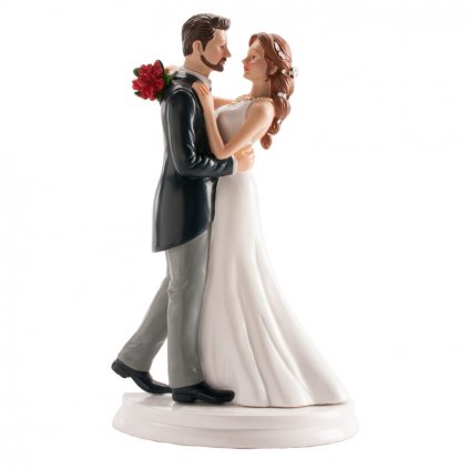 Figurka na dort nevěsta a ženich tančící valčík