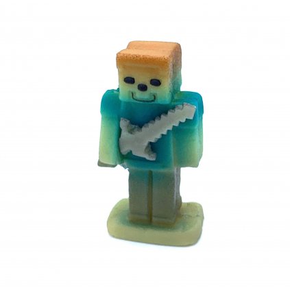 Marcipánová figurka Stavitel modrý