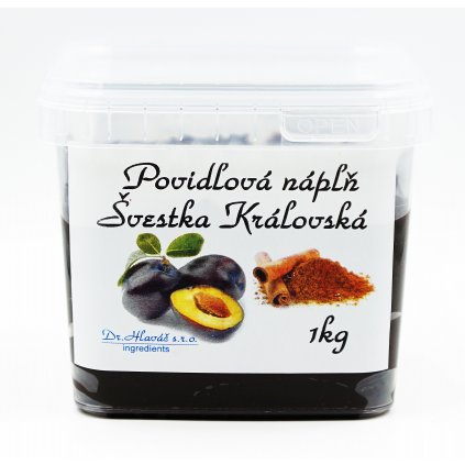 Povidlová náplň Švestka královská skořice a rum 1kg (termostabilní)