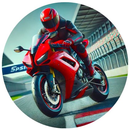 červená motorka