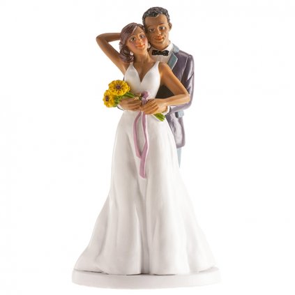 Figurka na dort ženich a nevěsta Romové
