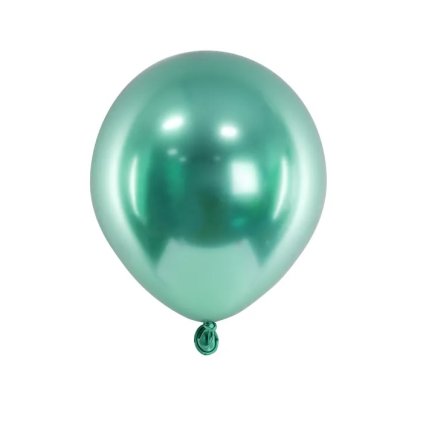 Mini balónky lesklé zelené 50ks