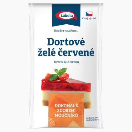 Dortové želé červené