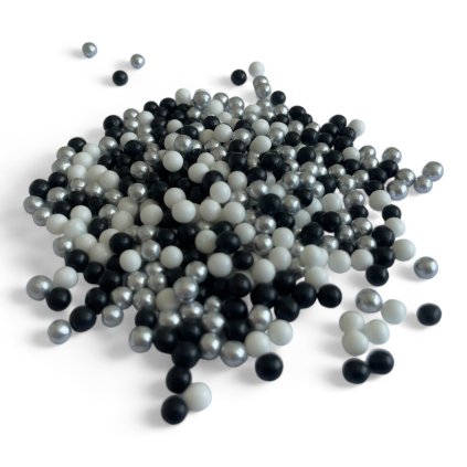 Křupinky perličky černý mix 50g