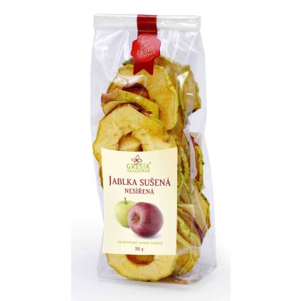 jablka sušená nesířená