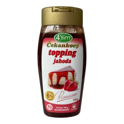 Čekankový toping jahoda 330g