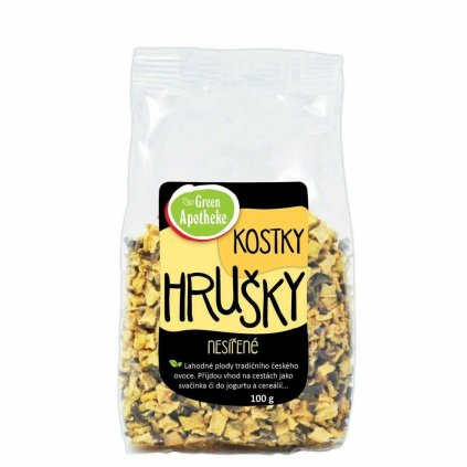 sušené hrušky kostky