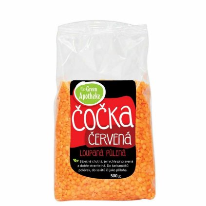 červená čočka