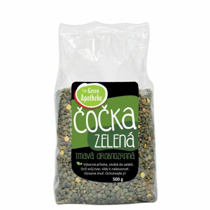 zelená čočka