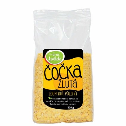 žlutá čočka