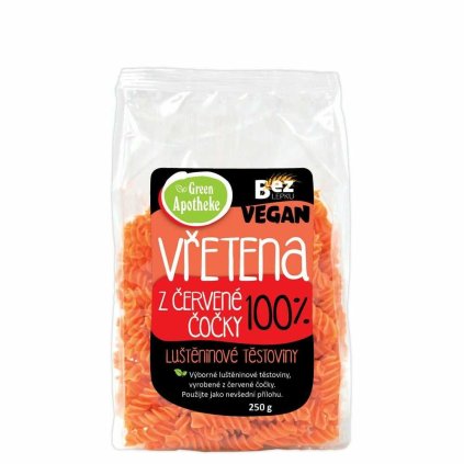 vřetena s červené čočky