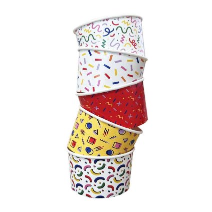 Kelímek na zmrzlinu Memphis mix 130ml 25ks