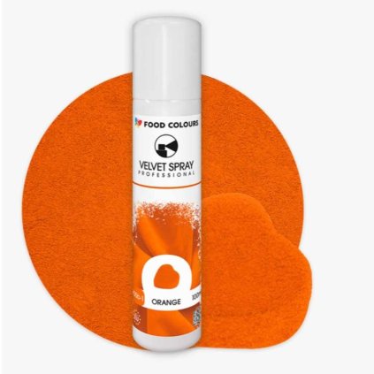 Food Colours Sametový sprej Orange 100ml