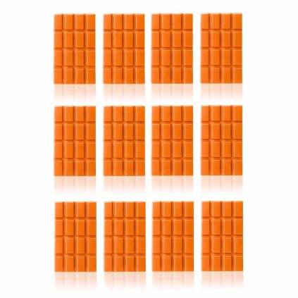 Mini čokoládová tabulka Oranžová 12ks