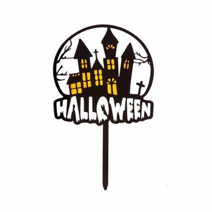 Zapichovací dekorace Halloween Strašidelný hrad