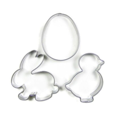 Sada nerezových vykrajovátek Velikonoční 3ks