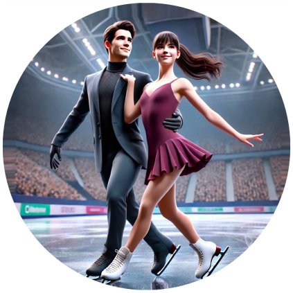 Jedlý papír Krasobruslaři