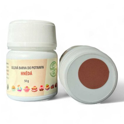 gelova barva hneda