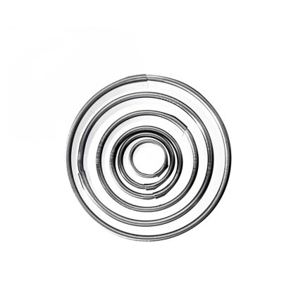 Orion Sada nerezových vykrajovátek Kolečko 6ks