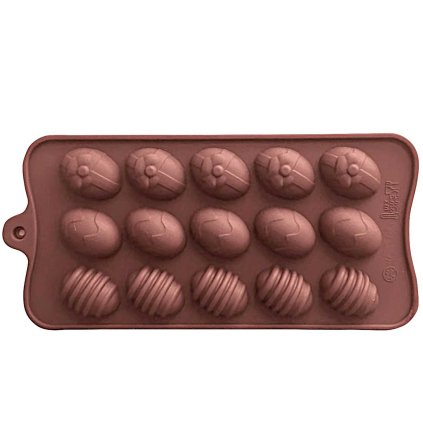 Alvarak Silikonová forma na čokoládu Velikonoční vajíčka 15ks