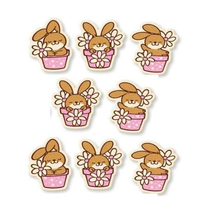 Günthart Velikonoční zajíci z bílé čokolády 8ks