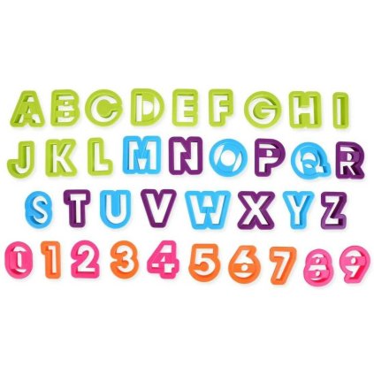 Vykrajovátka Abeceda a Čísla v kyblíčku 36ks