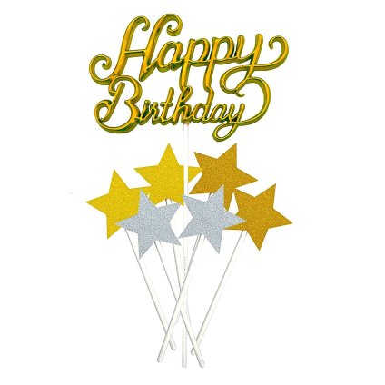 Alvarak Zápich Happy Birthday zlatý