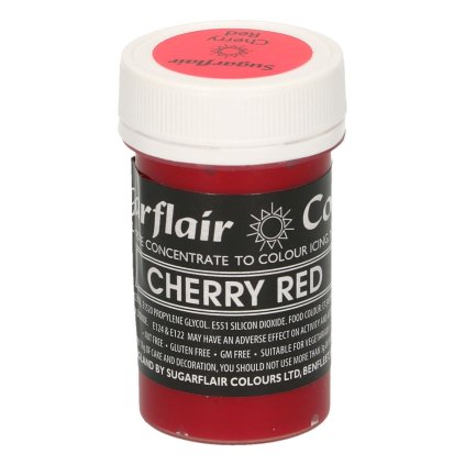 Gelová barva Sugarflair Cherry Red